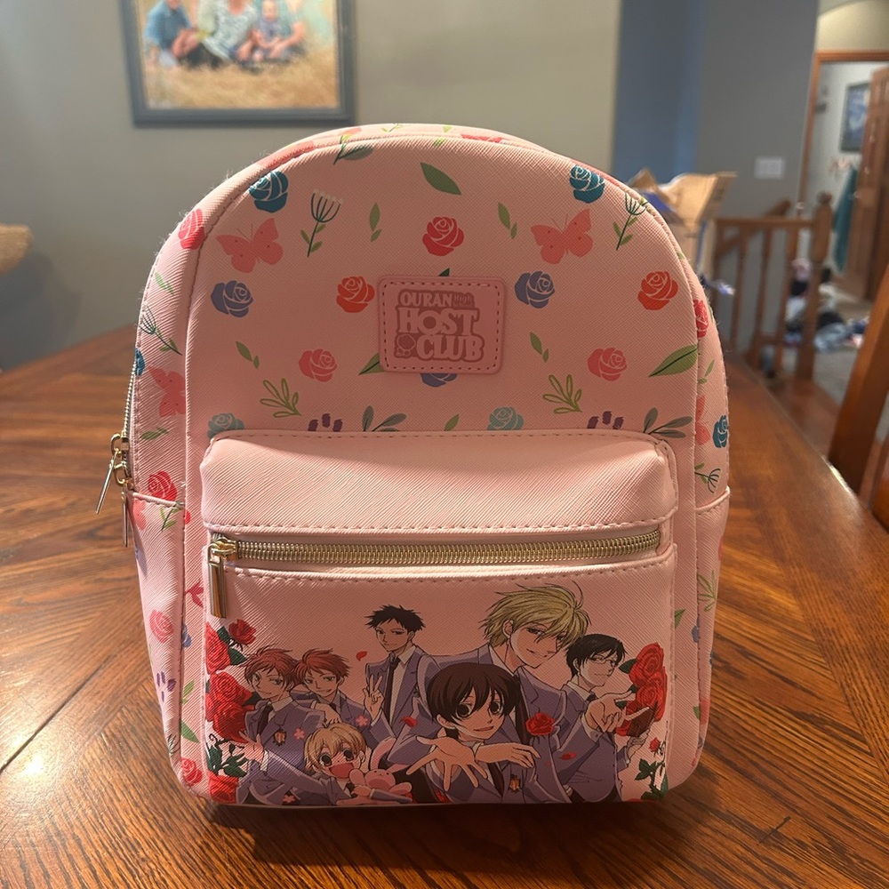 Cute ouran highschool host club mini backpack small cosplay anime bag